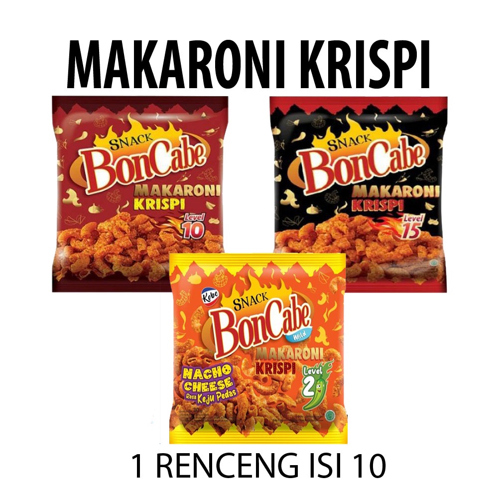 BONCABE MAKARONI KRISPI RENCENG ISI 10