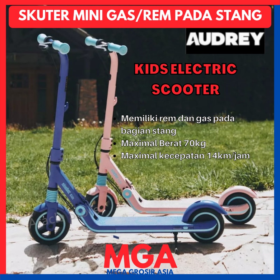 AUDREY KIDS ELECTRIC SCOOTER 6.5 INCH SKUTER LISTRIK ANAK AD001