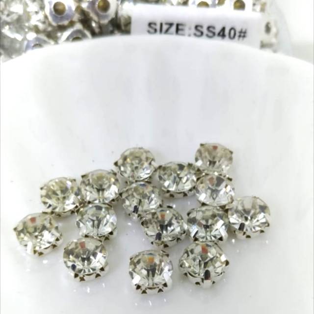 SS40 / 8 mm Berlian / Diamond Cangkang Grade A (12 pcs)