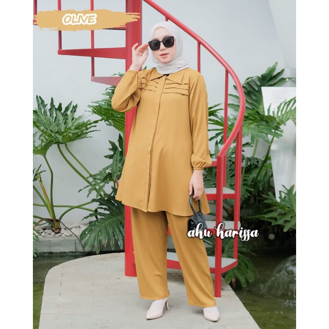 ONE SET NAZLA ORI AKU KARISSA | GAMIS SYAFIRA BORDIR ORI AKU KARISSA | DRESS SYAFIRA BY KARISSA | GA
