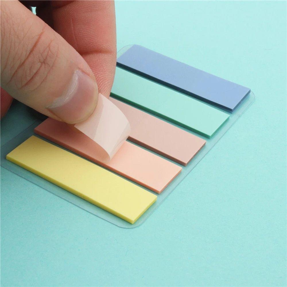 Lanfy Sticky Notes Tahan Air Dekorasi Kantor Morandi Color Bookmark Planner Stiker To Do List Memo Pad