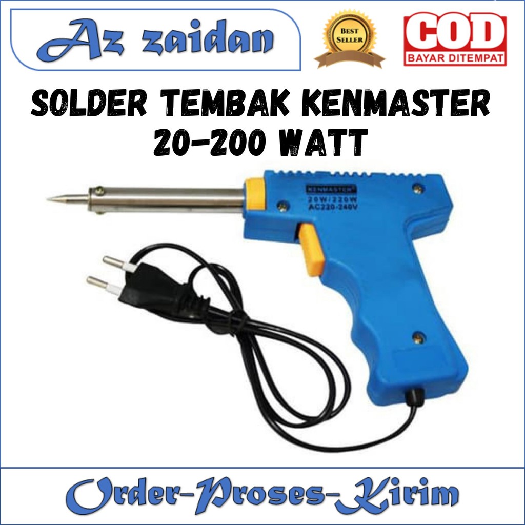 Solder tembak Listrik Kenmaster 20-200 Watt Murah Bagus Awet