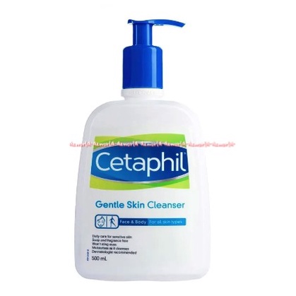 Cetaphil Gentle Skin Cleanser 500ml Face &amp; Body For All Skin Type Cetapil Sabun Muka Sabun Badan Sabun Cair 500 ml Facial and Soap