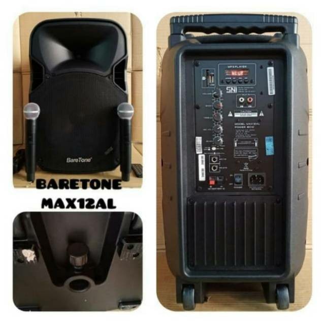 Aktip Speaker Portable BARETONE MAX 12 AL Original