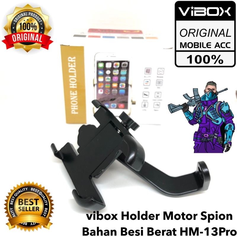 vibox Holder Motor Spion  Bahan Besi Berat HM-13Pro