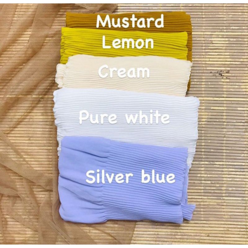Kerudung plisket premium