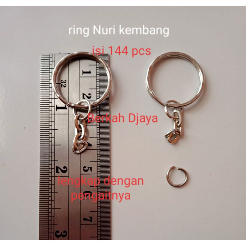 Jual Ring Gantungan Kunci Nuri Kembang Ring Nuri Polos Gros Isi Pcs Shopee Indonesia