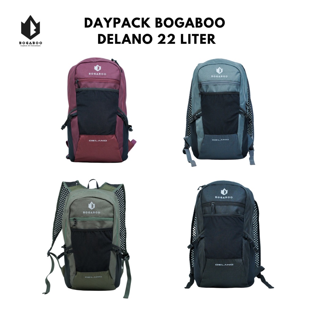 Tas Ransel bogaboo delano 22 Liter - tas sekolah- Tas Muncak  summit - daypack ultralight - tas Hiking ultralight