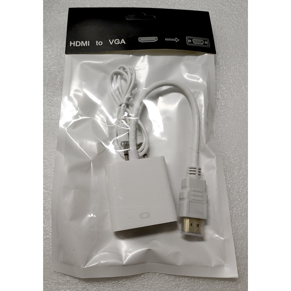 Taffware Adapter HDMI ke VGA Female dengan Audio - HD008-1 - APIPCEWH White