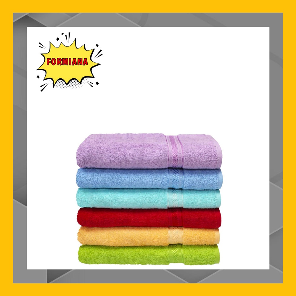 FM - Handuk Mandi Merah Putih 50 x100 cm Polos Dewasa Towel Bath