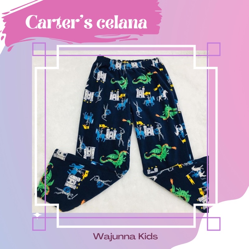 celana tidur anak carters