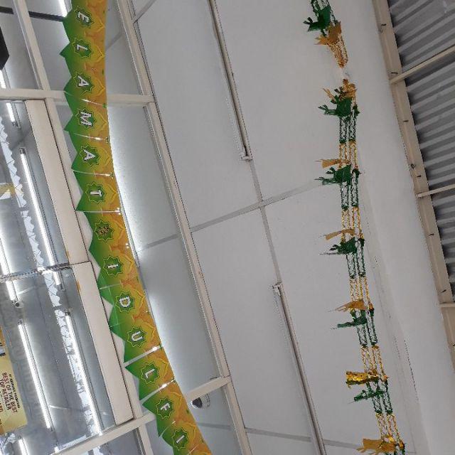 Hiasan Dinding Banner Idul Fitri Lebaran Dekorasi Dinding Ornament - 5464