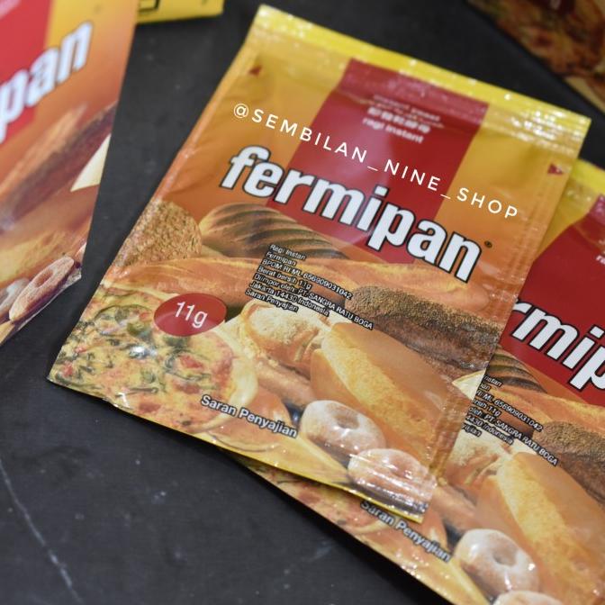 

FERMIPAN Ragi Kering Instant Yeast 11 Gram SACHET Ragi Roti BERGARANSI Kode 1055