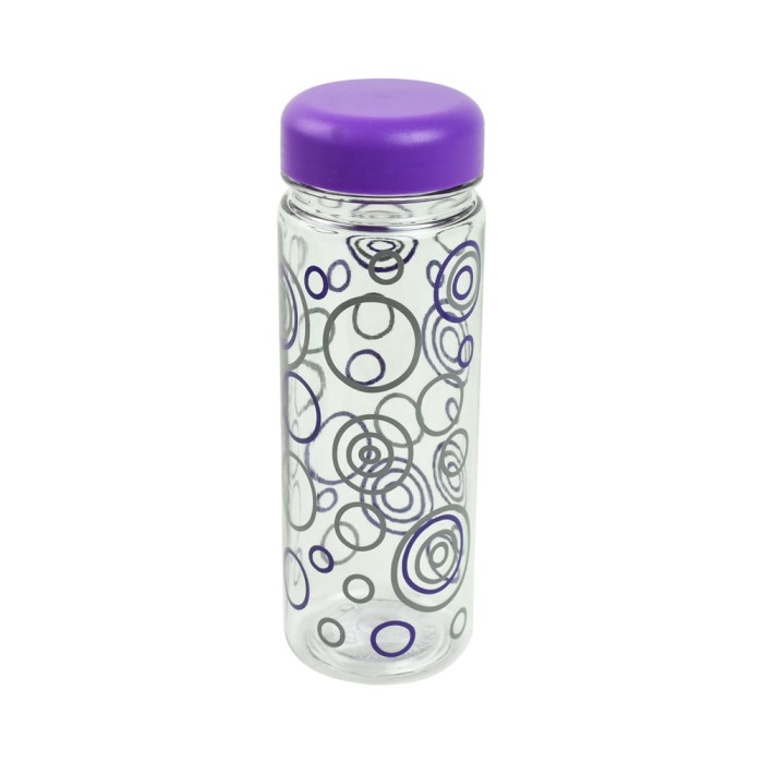 Botol Minum Ungu Water Bottle Purple Circle 600ML Appetite 10270998