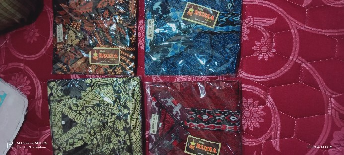 Ruzza Kemeja Batik Pria Lengan Panjang Motif Sogan Songket Size M L Xl
