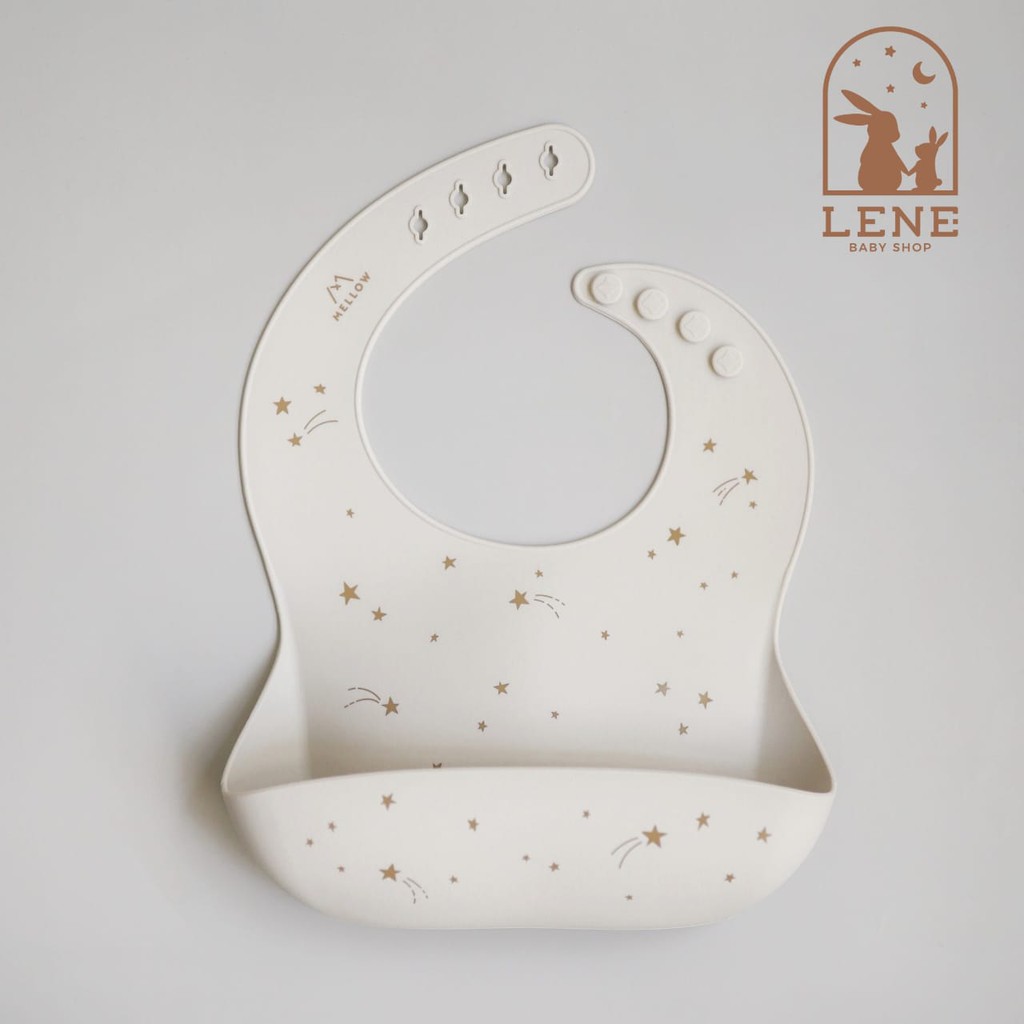 Mellow Silicone Bib Celemek Baby Import - Shooting Star