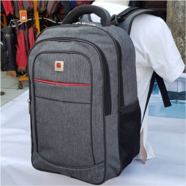 Tas ransel laptop air bone coklat abu navy Kapasitas besar Bisa Kuliah Sekolah Kerja Tas Kantor