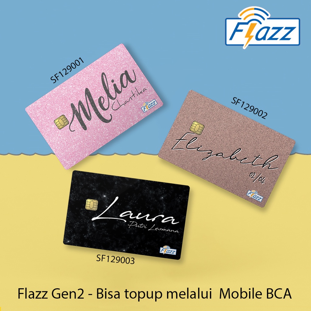 Flazz BCA Gen2 Cetak Custom 1 Sisi