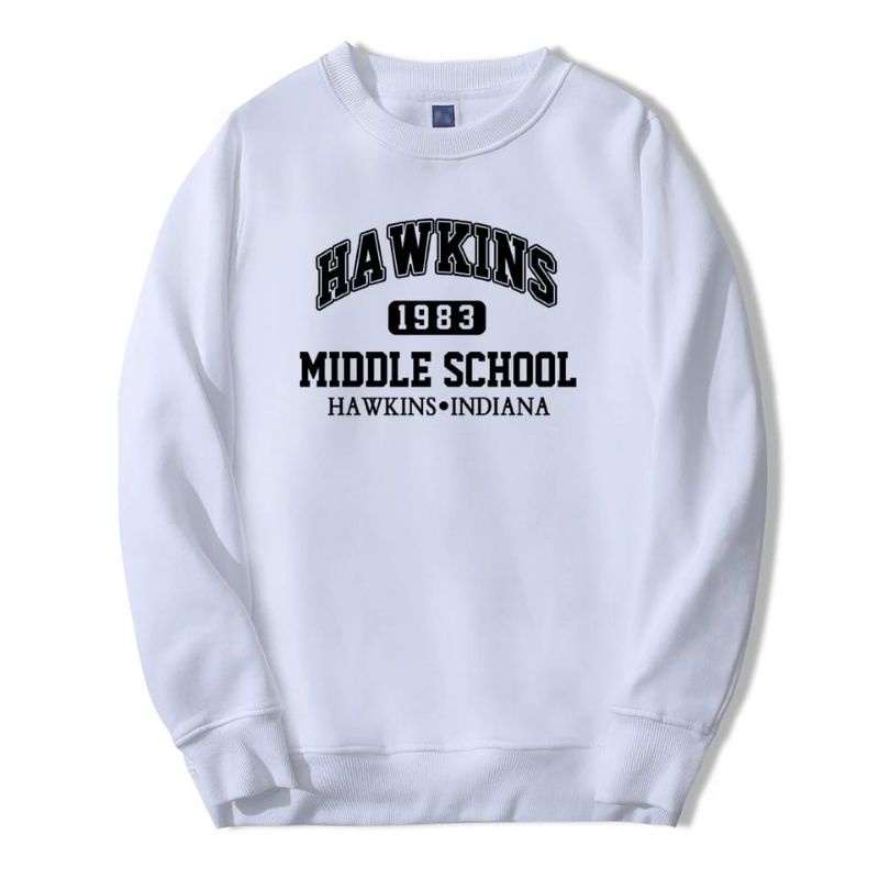 HAWKINS SWEATER UNISEX FLEECE TEBAL TERBARU'