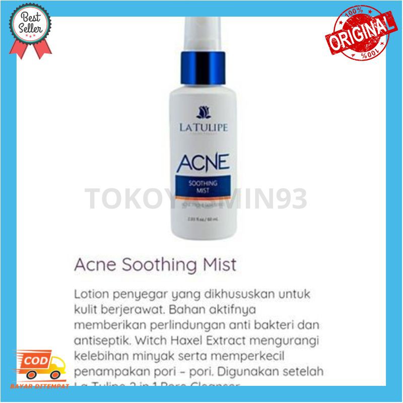 La Tulipe Acne Soothing Mist Murah