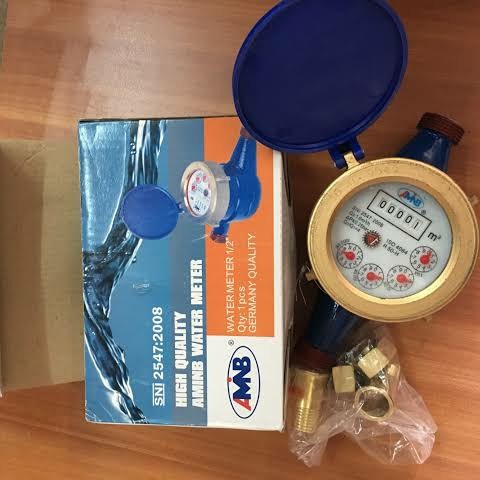 METERAN AIR PDAM BESI METERAN PAM BODY BESI WATER METER 1/2 BESI SNI STANDART PDAM