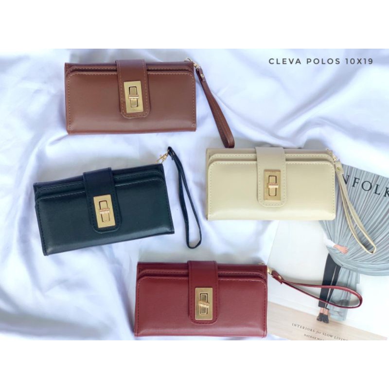 DOMPET LIPAT PANJANG WANITA ELVITA POLOS/CLEVA POLOS