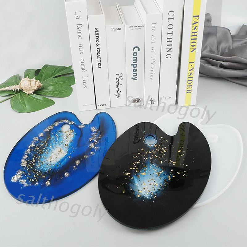 Cetakan Resin Bentuk Oval Ukuran 10x8 Inch Untuk Seni