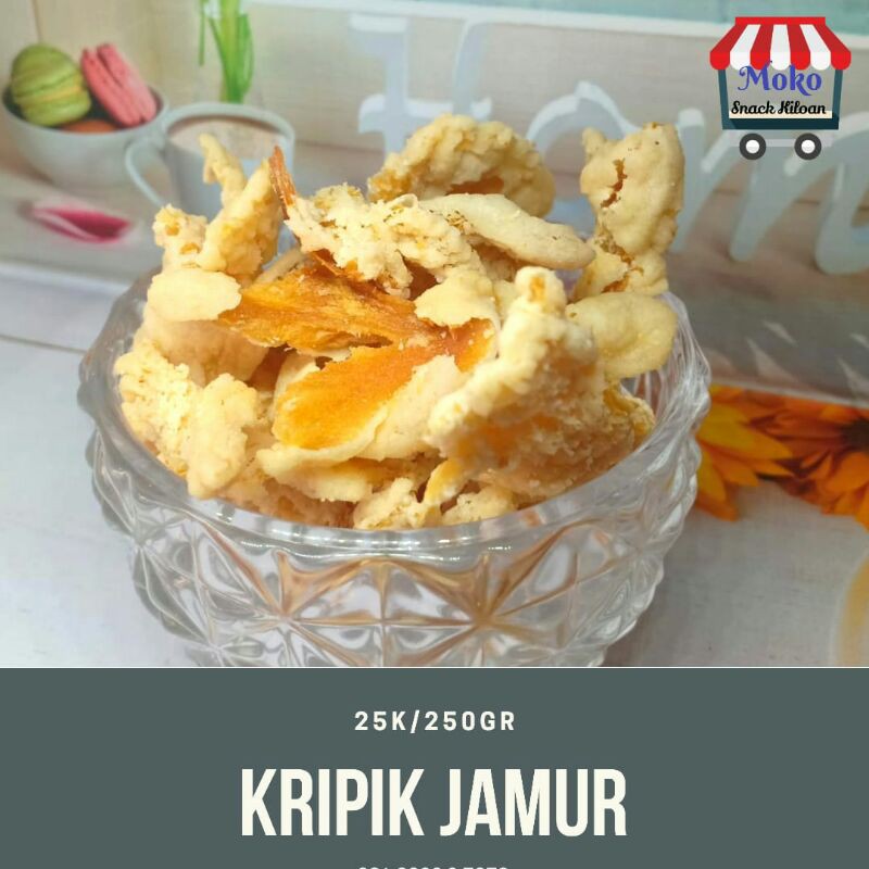 

KRIPIK JAMUR CRISPY KEMASAN 250gr [Snack Kiloan]