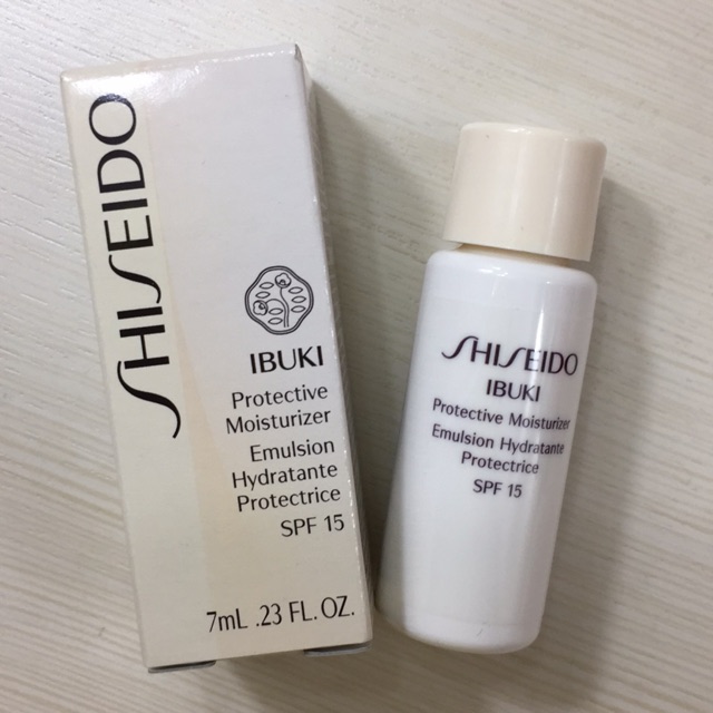 shiseido ibuki protective moisturizer emulsion hydratante protectrice spf 15