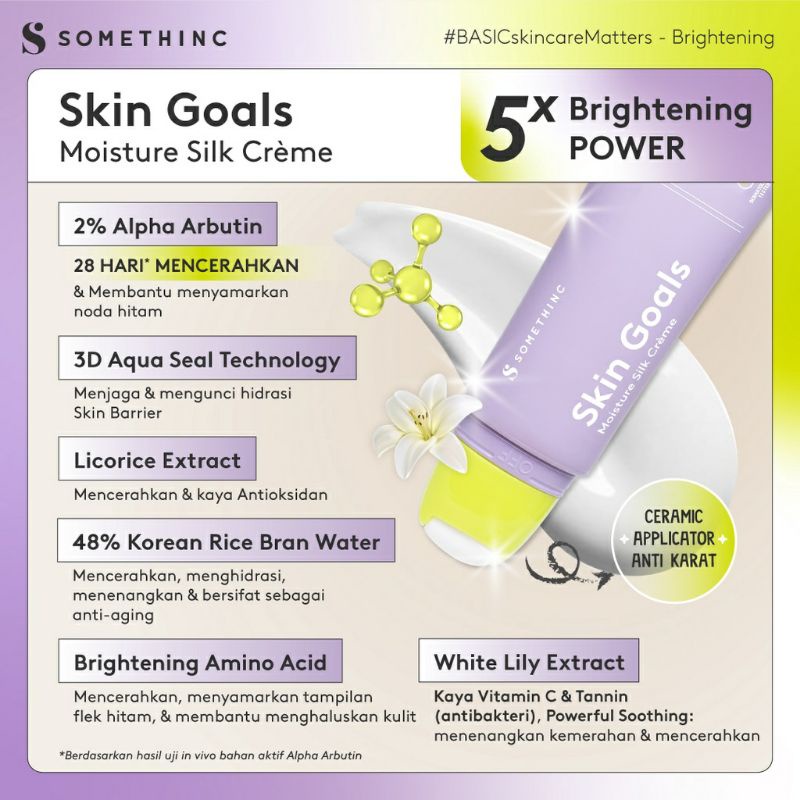 SOMETHINC SKIN GOALS Moisture Silk Cremè Moisturizer