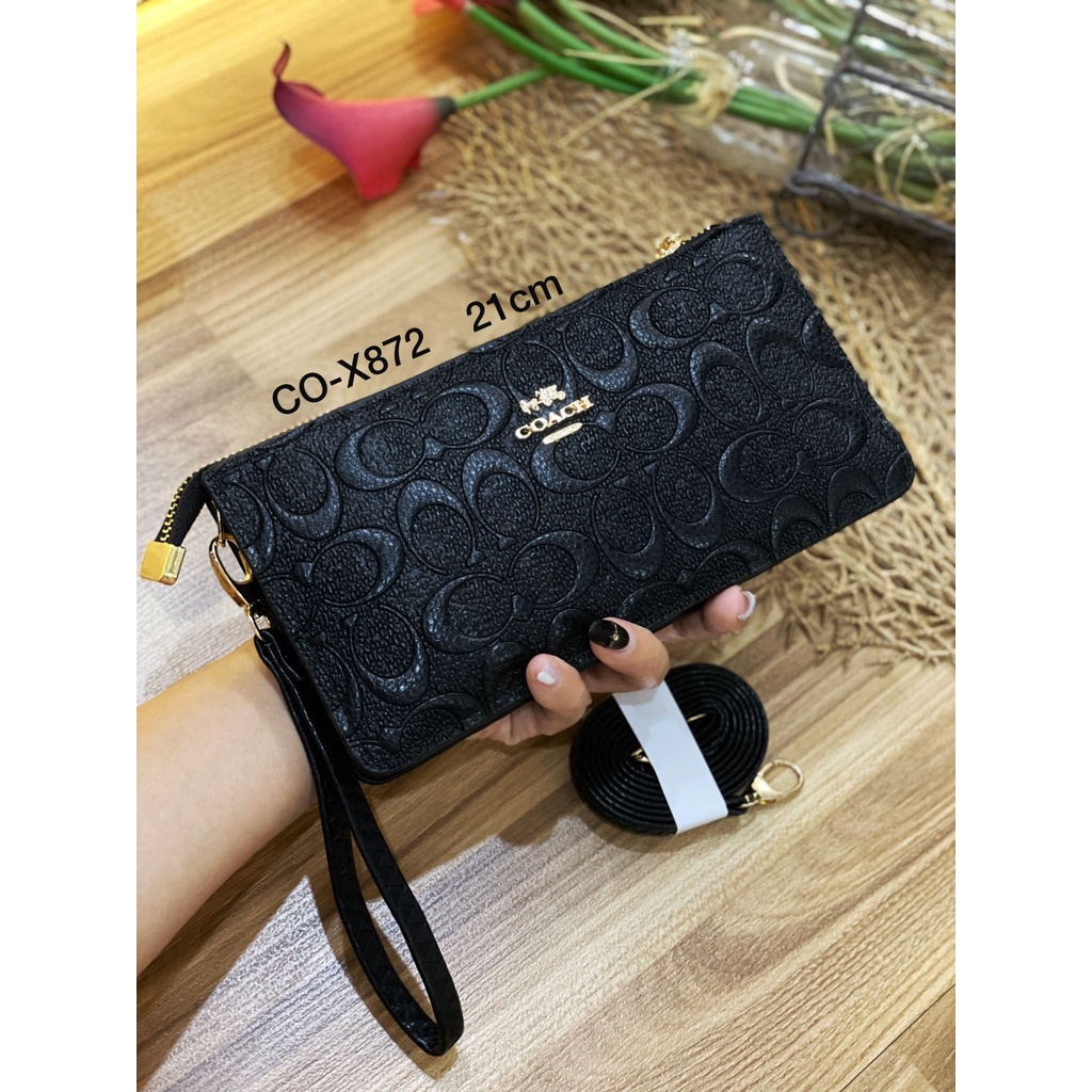 Dompet pouch 3ruang / dompet slempang import / clutch dan handbag slempang