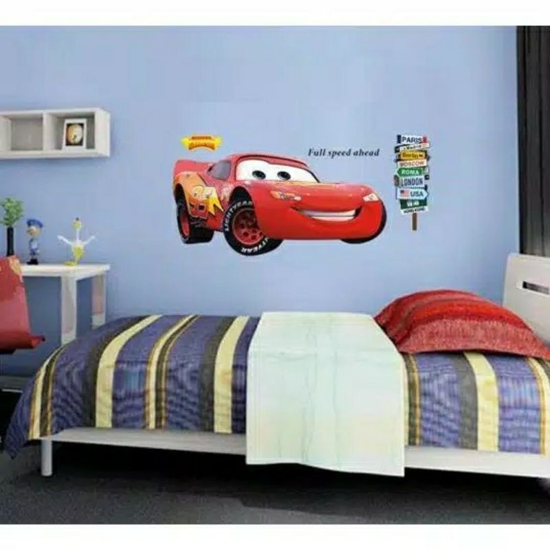 desain kamar anak mcqueen