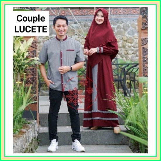 Gamis Couple Meren / Sarimbit Idul Fitri Keluarga /Gamis Couple Lebaran 2022 / Gamis Couple Terbaru 