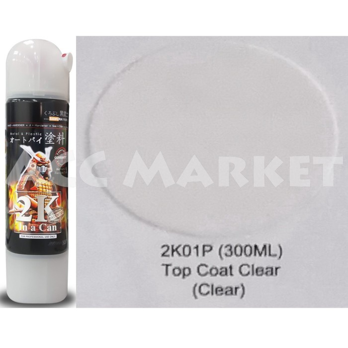 Pilox Samurai Pilok Pylox Pernis Bening Top Coat Clear 2k01p