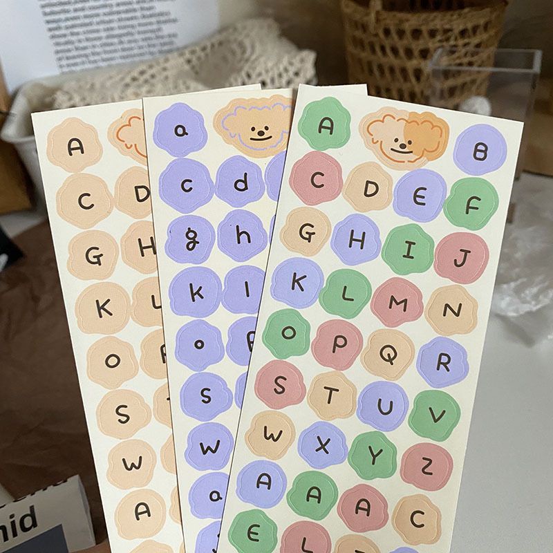 

ALPHABET STICKER HURUF DECO SCRAPBOOK DIY AESTHETIC