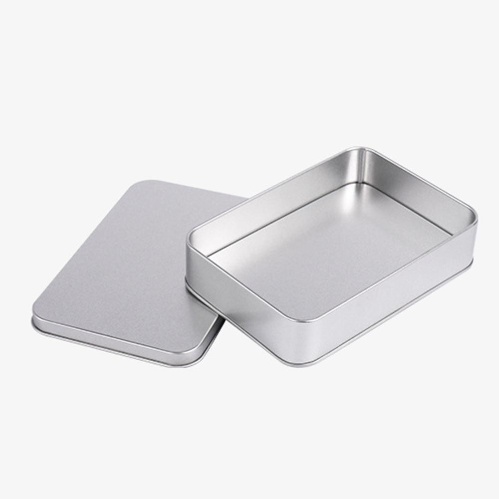 Quinton Tinplate Boxes Keys Kotak Kecil Warna Silver Metal Logam