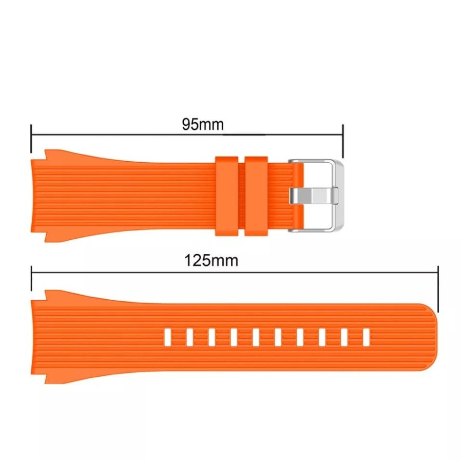 STRAP  TALI JAM TANGAN - RUBBER SILICONE STYLE VERTICAL - FOR TICWATCH E / PRO WATCH