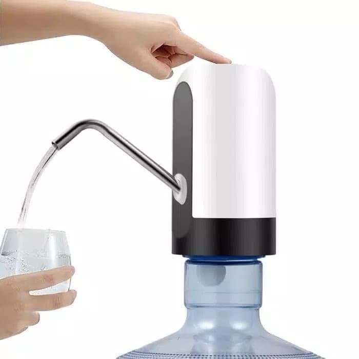 Pompa galon USB LED LAMPU elektrik air minum recharge water dispenser