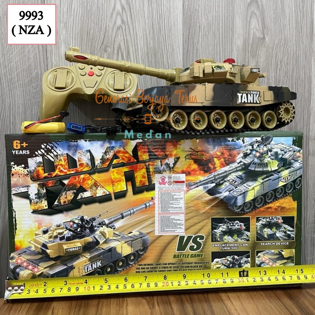 Mainan Mobil Remote Control Rc War Tank Super Power 9995 Big Size 2.4G