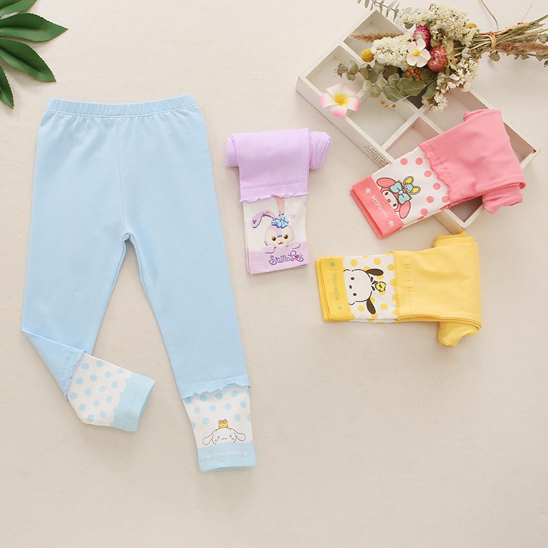 Plazababyku LEGGING DOTTY &amp; FRIEND legging anak perempuan celana panjang import