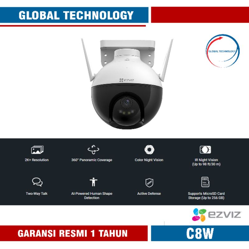 EZVIZ C8W 4MP-2K PTZ OUTDOOR IP CAMERA