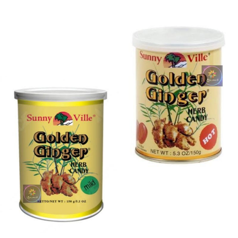 

Permen Jahe Golden Ginger Sunny Ville 150gr/Mild/Hot/Import