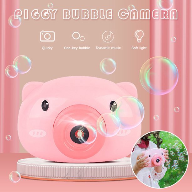 (COD) Mainan Bubble Elektrik Bentuk Kamera machine / Gelembung Bubble camera Lampu Dan Musik