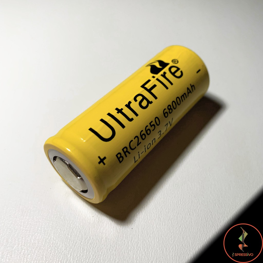 Baterai 26650 batere charge senter cas Ultrafire rechargeable li-ion