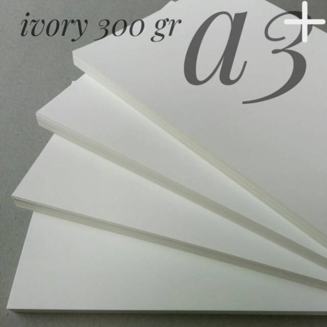 ( 50 Lembar ) Kertas Ivory 300 Gsm Uk A3+ 32 cm X 48.3 cm