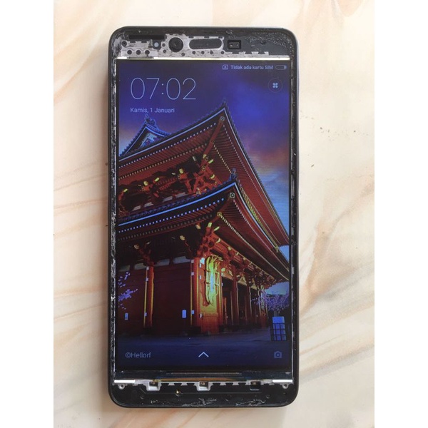 xiaomi redmi note 2 minus touchscreen dan baterai ngedrop