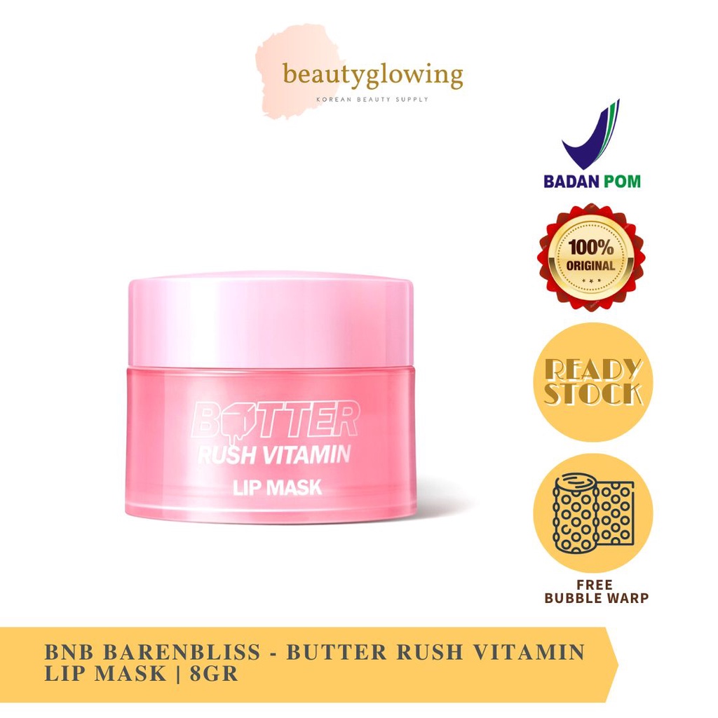 BNB barenbliss Butter Rush Vitamin Lip Mask Moisturizing Lip Balm