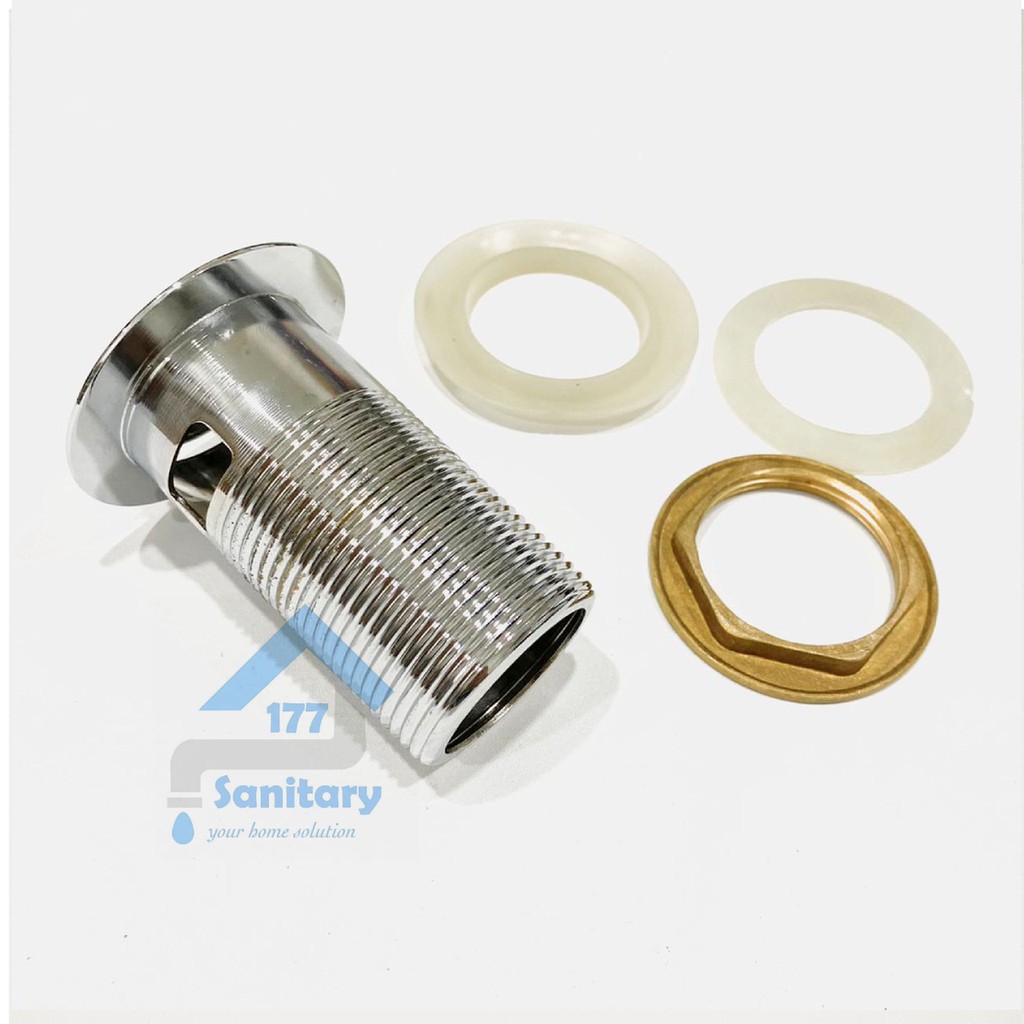 Afur wastafel tekan kuningan E1003-Kepala sifon avur pencet stainless overflow strainer apur drainer sink overflow /J11