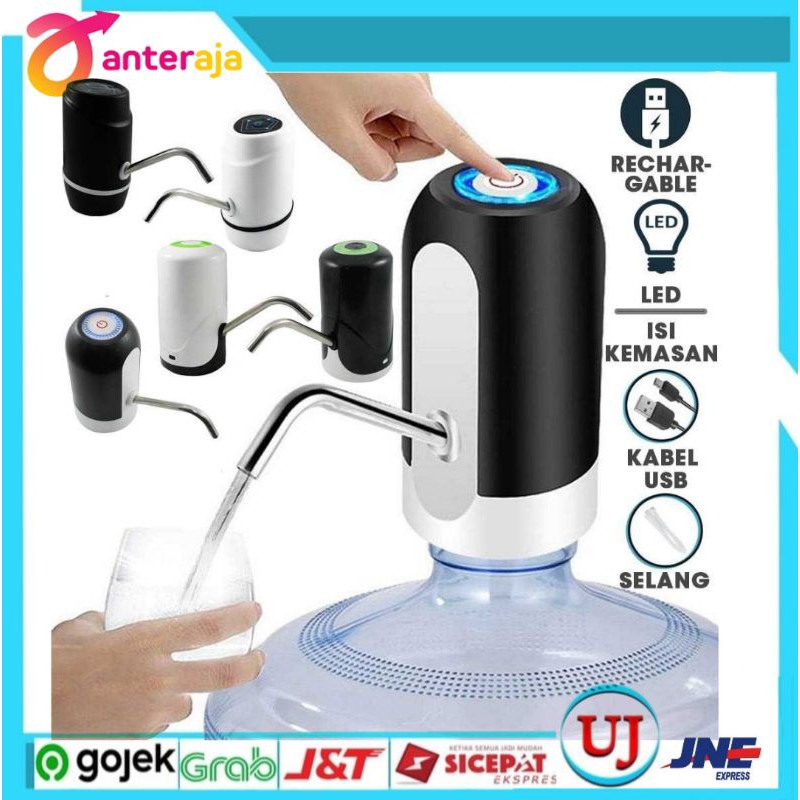 Pompa Galon Listrik Bisa Di Charge LED  Automatic Drinking Water Pump