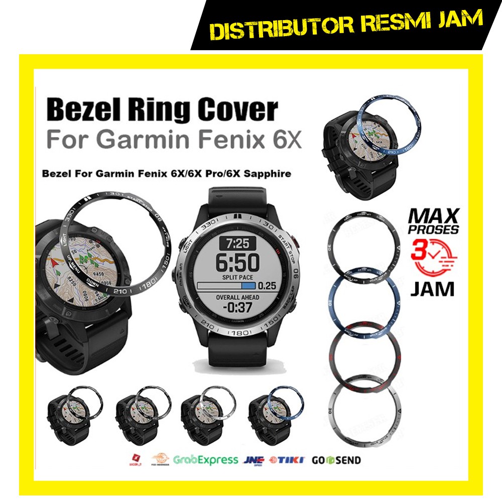 Ring Bezel Style Garmin Fenix 6X Pro Solar Cover Case Bezel Jam Acc